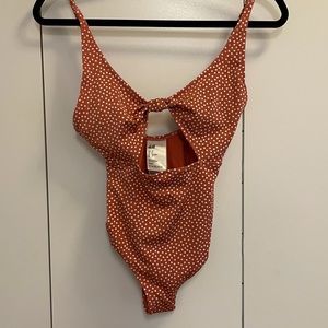 NWT | H&M | Polka Dot Cut-out One Piece | Size 2